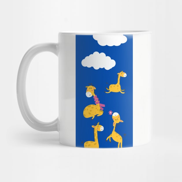 Clouds and Giraffes in Blue by aybe7elf